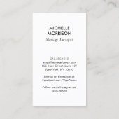 Moderne Healing Handen Massage, Wellness Gold Logo Visitekaartje (Achterkant)