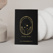 Moderne Healing Handen Massage, Wellness Gold Logo Visitekaartje