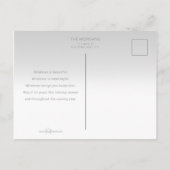 Moderne Heavenly Peace Calligraphy Pet Photo Briefkaart (Achterkant)