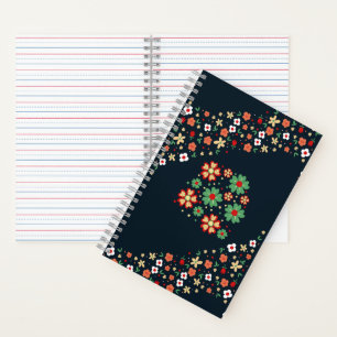 Moderne Heden-daagse Bloem Notitieboek
