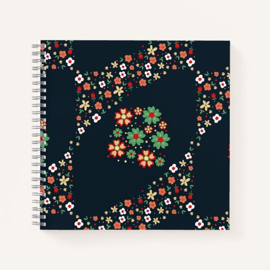 Moderne Heden-daagse Bloem Notitieboek (Voorkant)