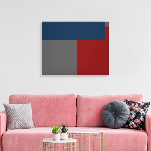Moderne hedendaagse Abstracte Canvas Afdruk (Insitu (Woonkamer))