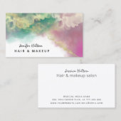 Moderne, hedendaagse abstracte goudroze goudroze visitekaartje (Voorkant / Achterkant)