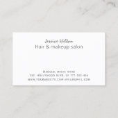 Moderne, hedendaagse abstracte goudroze goudroze visitekaartje (Achterkant)