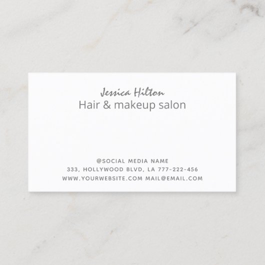 Moderne, hedendaagse abstracte goudroze goudroze visitekaartje (Achterkant)