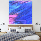 Moderne hedendaagse abstracte kunst canvas afdruk (Insitu (Slaapkamer))