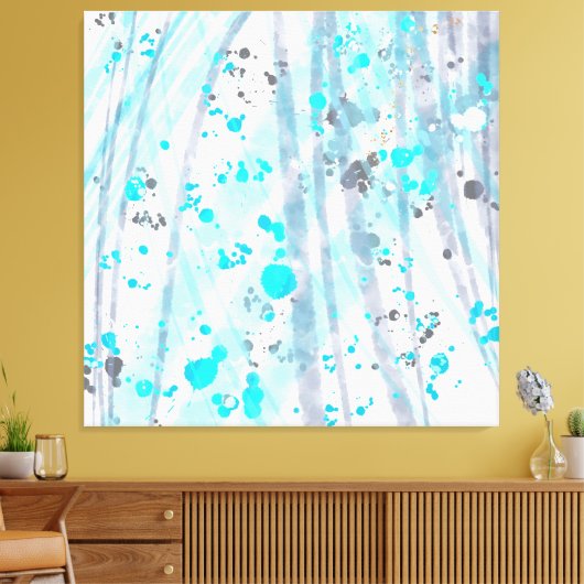 Moderne hedendaagse abstracte kunst canvas afdruk (Insitu (Woonkamer))