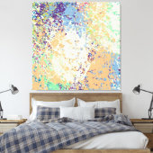 Moderne Hedendaagse abstracte Kunst Canvas Afdruk (Insitu (Slaapkamer))
