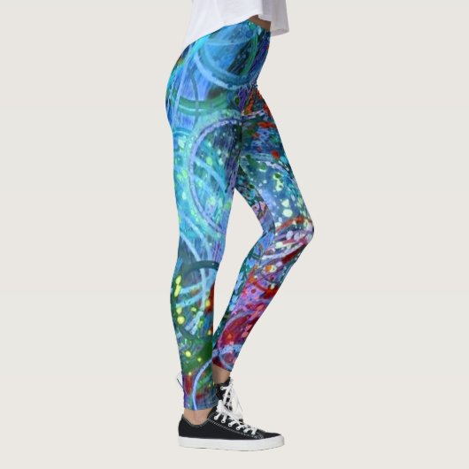 Moderne hedendaagse Abstracte kunst Leggings (Rechts)