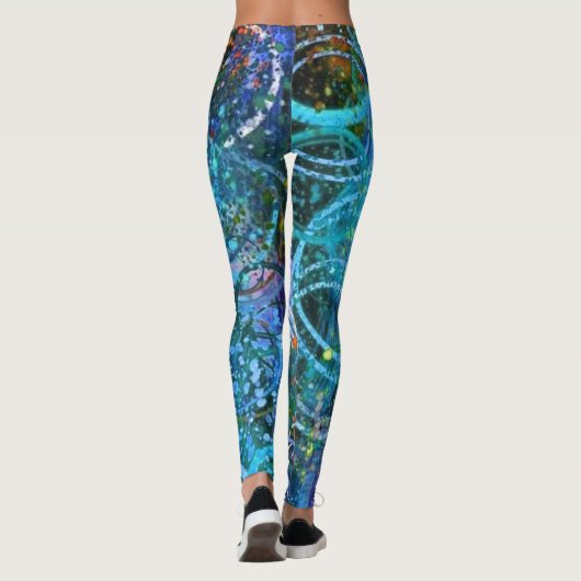 Moderne hedendaagse Abstracte kunst Leggings (Achterkant)
