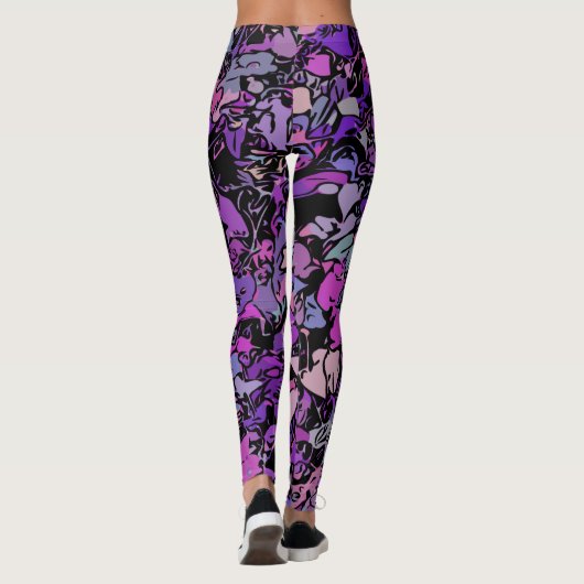 Moderne hedendaagse Abstracte kunst Leggings (Achterkant)