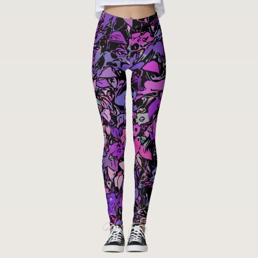 Moderne hedendaagse Abstracte kunst Leggings (Voorkant)