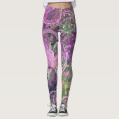 Moderne hedendaagse Abstracte kunst Leggings (Voorkant)