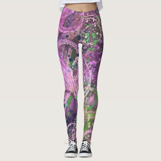 Moderne hedendaagse Abstracte kunst Leggings (Voorkant)