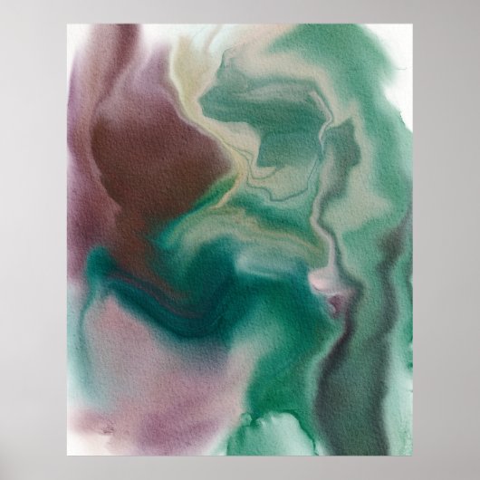 Moderne hedendaagse Abstracte kunst Poster (Voorkant)