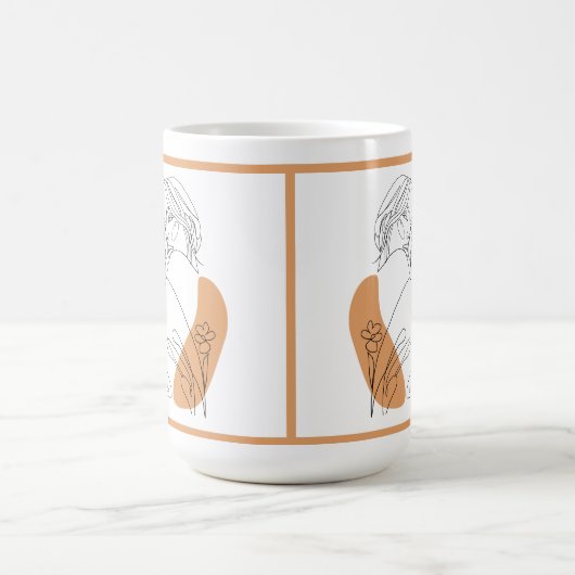 Moderne hedendaagse Abstracte Mok van vrouwen (Center)