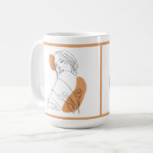 Moderne hedendaagse Abstracte Mok van vrouwen (Voorkant links)