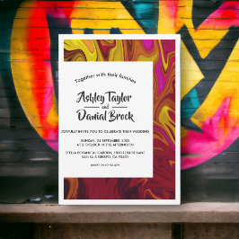 Moderne hedendaagse Abstracte olieverf Kaart