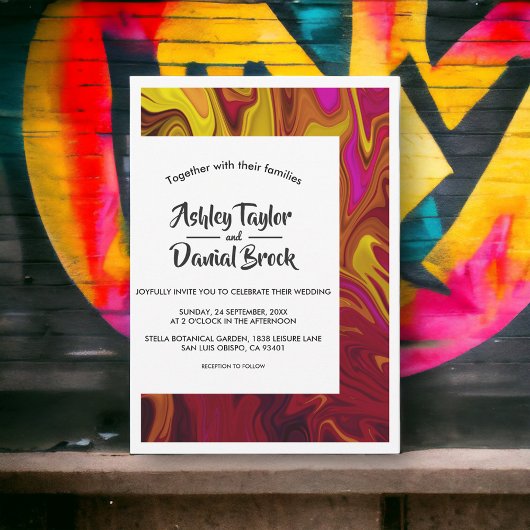 Moderne hedendaagse Abstracte olieverf Kaart