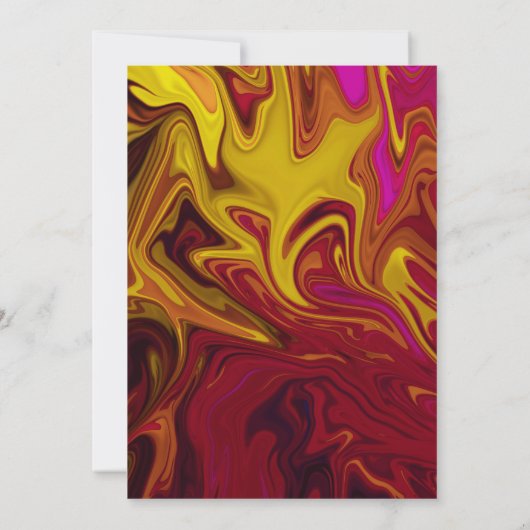 Moderne hedendaagse Abstracte olieverf Kaart (Achterkant)