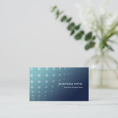 Moderne hedendaagse Abstracte Stippen Aqua Gradiën Visitekaartje (Staand voorkant)