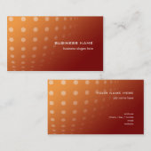 Moderne hedendaagse Abstracte Stippen Oranje gradi Visitekaartje (Voorkant / Achterkant)