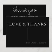 Moderne, hedendaagse berichtliefde en Bedankt (Voorkant / Achterkant)