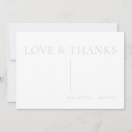 Moderne, hedendaagse berichtliefde en Bedankt