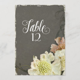 Moderne hedendaagse bloemen Scabiosa herfst bruilo