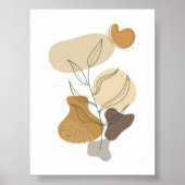 Moderne hedendaagse boho chique abstracte kunst Wa Poster (Voorkant)