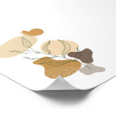 Moderne hedendaagse boho chique abstracte kunst Wa Poster (Hoek)