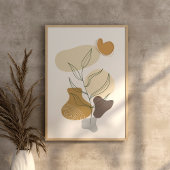 Moderne hedendaagse boho chique abstracte kunst Wa Poster