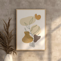 Moderne hedendaagse boho chique abstracte kunst Wa