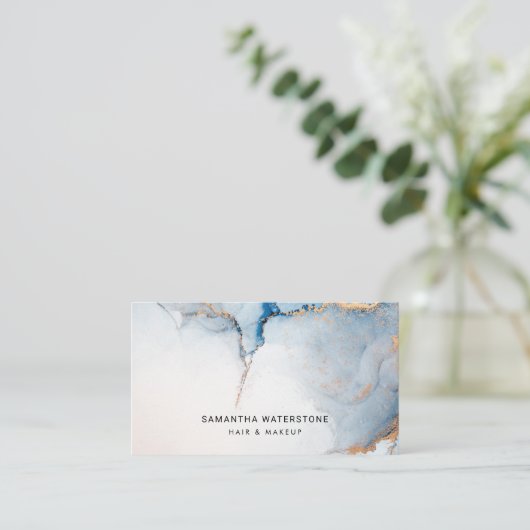 Moderne Hedendaagse Elegante Schoonheid Custom Visitekaartje (Staand voorkant)