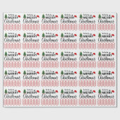 Moderne Hedendaagse Geometrische Vrolijke Kerstmis Cadeaupapier (Vlak)