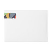 Moderne hedendaagse gouden lijnen kleurrijke drieh (Voorkant)