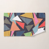 Moderne hedendaagse gouden lijnen kleurrijke drieh bad handdoek (Handdoek)