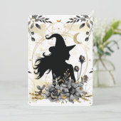Moderne hedendaagse Halloween heks 3 Kaart (Staand voorkant)