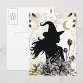 Moderne hedendaagse heks 3 briefkaart (Voorkant / Achterkant)