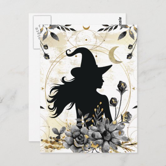 Moderne hedendaagse heks 3 briefkaart (Voorkant / Achterkant)
