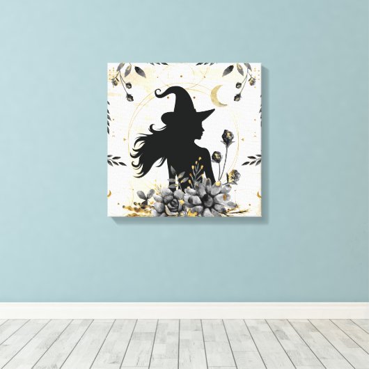 Moderne hedendaagse heks 3 canvas afdruk (Insitu (Houten vloer))