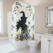 Moderne hedendaagse heks 3 douchegordijn (In situ)