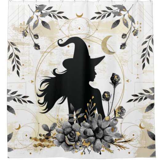 Moderne hedendaagse heks 3 douchegordijn (Voorkant)