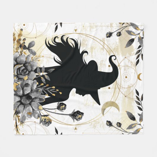 Moderne hedendaagse heks 3 fleece deken (Voorkant (Horizontaal))