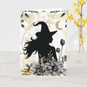 Moderne hedendaagse heks 3 kaart (Gele Bloem)