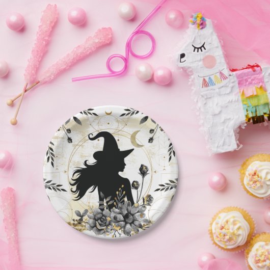 Moderne hedendaagse heks 3 papieren bordje (Feest)