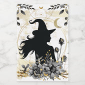 Moderne hedendaagse heks 3 voedselcontainer etiket (Enkel label)