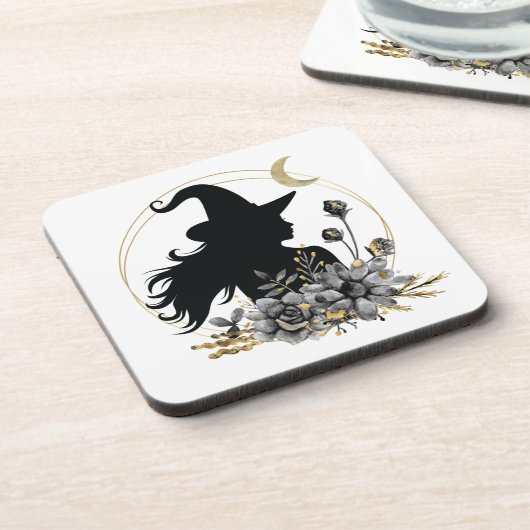 Moderne hedendaagse heks bier onderzetter (Linkerzijde)