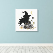 Moderne hedendaagse heks canvas afdruk (Insitu (Houten vloer))