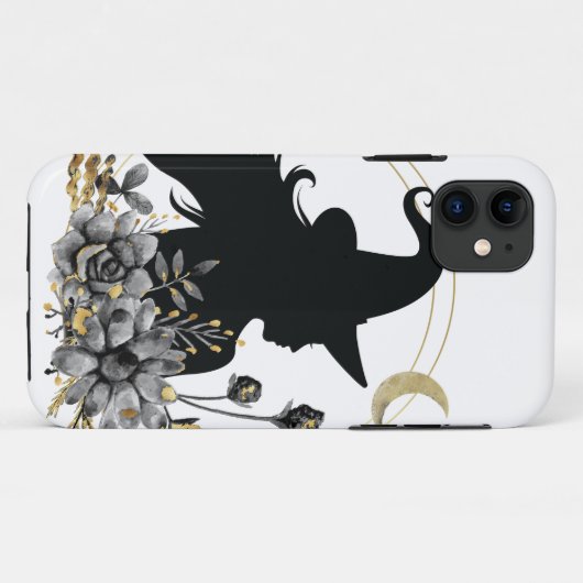 Moderne hedendaagse heks Case-Mate iPhone case (Achterkant (horizontaal))